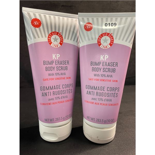 Lot of 2 FirstAidBeauty KP Bump Eraser Body Scrubs for Sensitive Skin (10oz) with 10% AHA - New