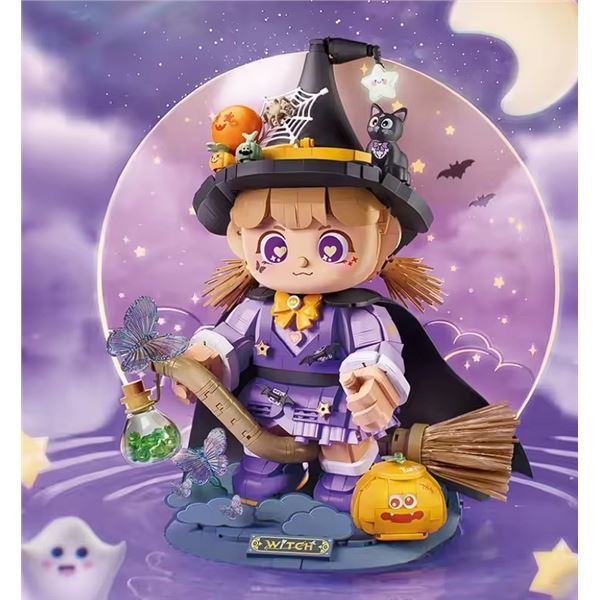 1512pcs Starry Night Dreamer/Little Witch Lego-Style Building Block Toy Set - LOZ No. 1969 - New!