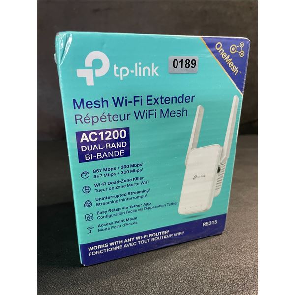 TP-Link AC1200 Mesh Wi-Fi Extender/WiFi Booster - Works with Any WiFi Router - New Sealed!