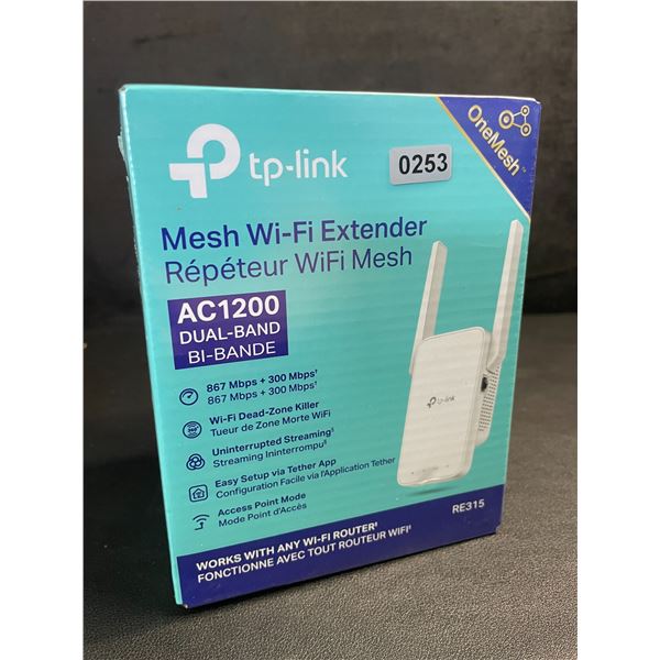 TP-Link AC1200 Mesh Wi-Fi Extender/WiFi Booster - Works with Any WiFi Router - New Sealed!