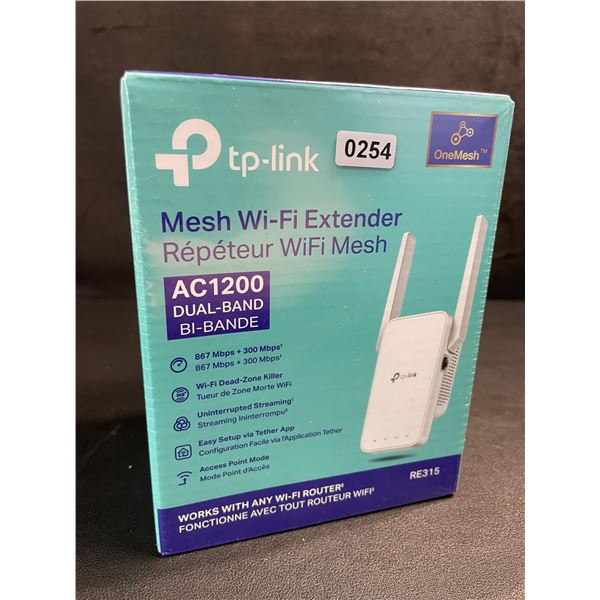 TP-Link AC1200 Mesh Wi-Fi Extender/WiFi Booster - Works with Any WiFi Router - New Sealed!