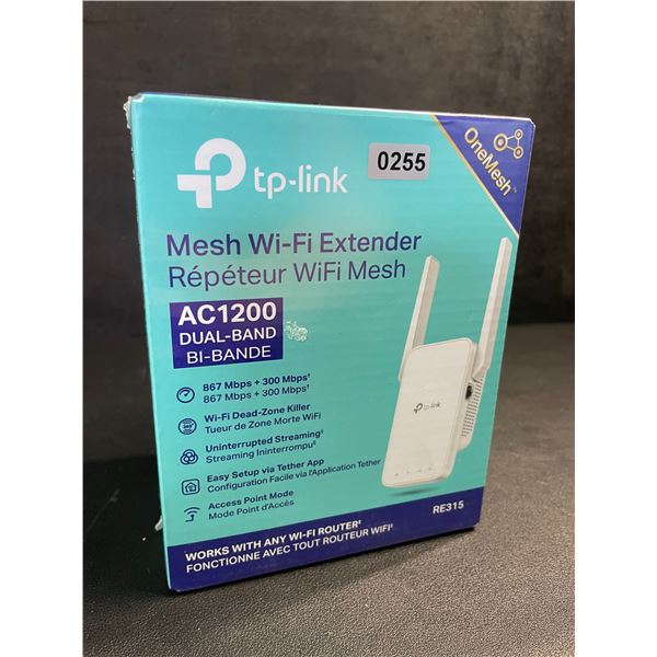 TP-Link AC1200 Mesh Wi-Fi Extender/WiFi Booster - Works with Any WiFi Router - New Sealed!