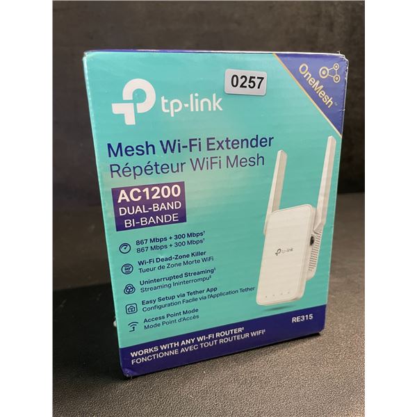 TP-Link AC1200 Mesh Wi-Fi Extender/WiFi Booster - Works with Any WiFi Router - New Sealed!