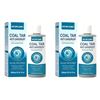 Image 1 : Lot of 2 Morovan Coal Tar Anti-Dandruff Shampoos (300ml) for Severe Dandruff, Psoriasis, Itchy Scalp