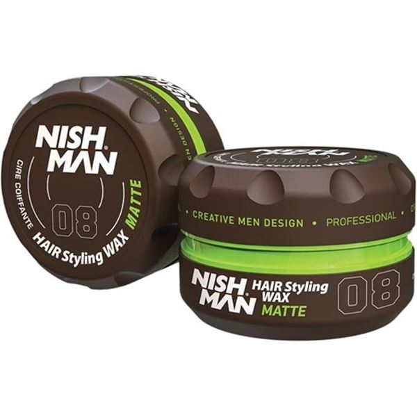 Lot of 2 Nishman Matte Finish Hair Styling Wax for Men (149g) - Brand New