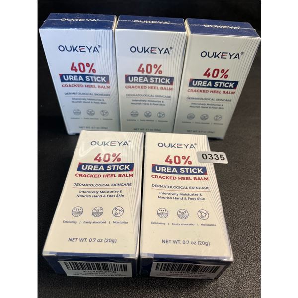 5 Boxes OUKEYA 40% Urea Sticks/Cracked Heel Balms (20g) Intensive Hand & Foot Skin Creams - New