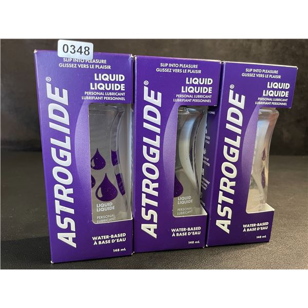 3 Boxes of ASTROGLIDE Water-Based Personal Lubricant/Lubes (148ml Each) - New Sealed