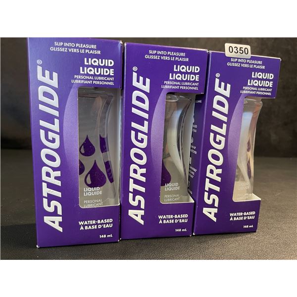 3 Boxes of ASTROGLIDE Water-Based Personal Lubricant/Lubes (148ml Each) - New Sealed