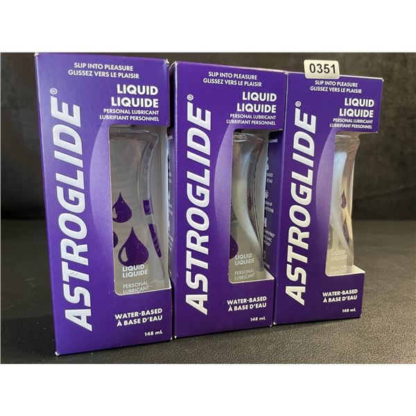 3 Boxes of ASTROGLIDE Water-Based Personal Lubricant/Lubes (148ml Each) - New Sealed