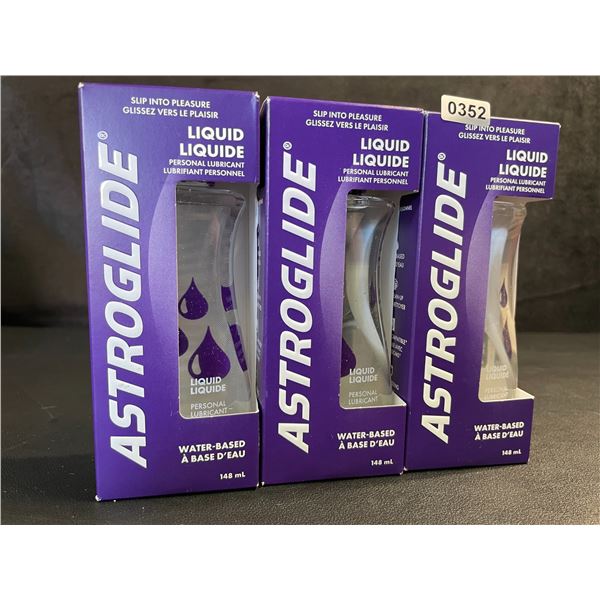 3 Boxes of ASTROGLIDE Water-Based Personal Lubricant/Lubes (148ml Each) - New Sealed