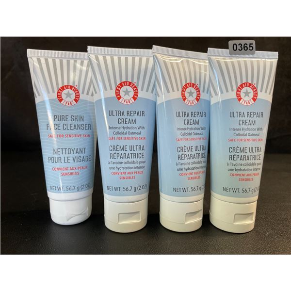 Lot of 4 FirstAidBeauty Ultra Repair Creams (2oz) Intense Hydration with Colloidal Oatmeal - New
