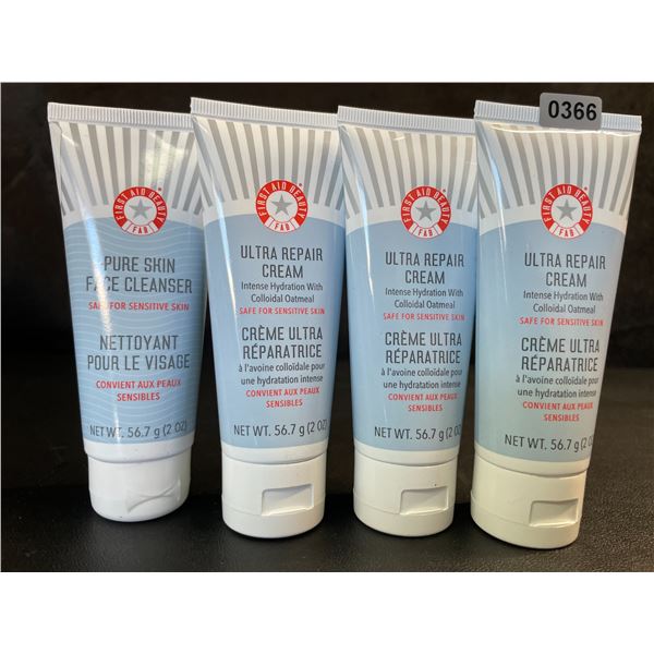 Lot of 4 FirstAidBeauty Ultra Repair Creams (2oz) Intense Hydration with Colloidal Oatmeal - New