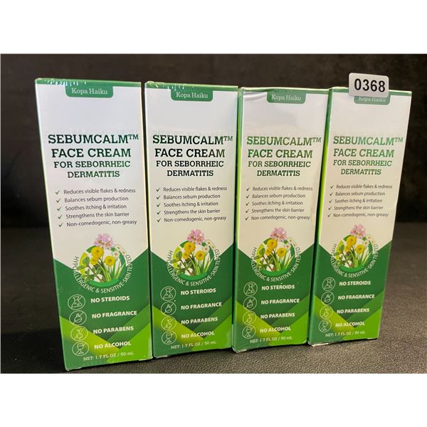 4 Boxes of Sebumcalm Face Creams (50ml) For Seborrheic Dermatitis/Sensitive Skin - New Sealed