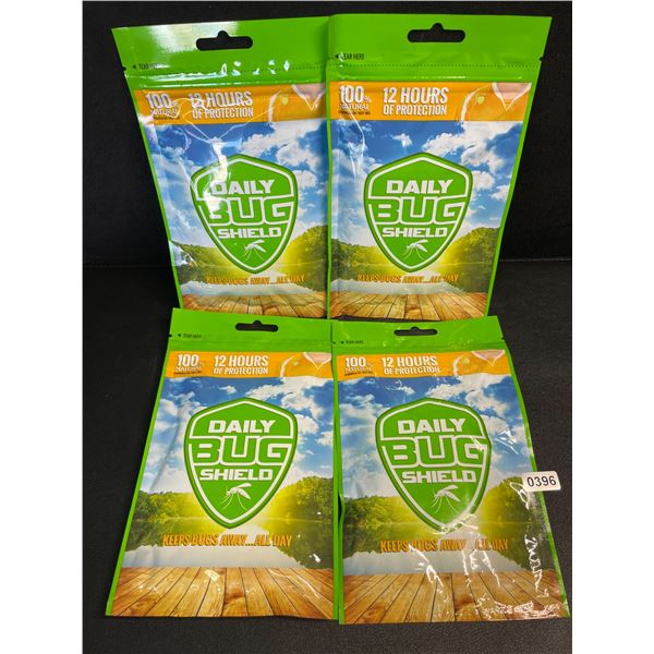 4 Packs (150pcs Each) Daily Bug Shield Natural Patches for Repelling Mosquitos/Insects/Bugs - New