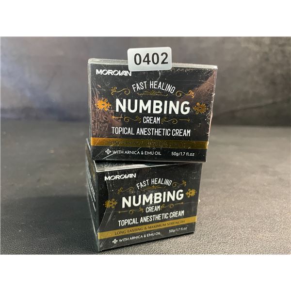 2 Boxes Morovan Fast Healing Numbing Cream/Topical Anesthetic Creams (50g) New Sealed!