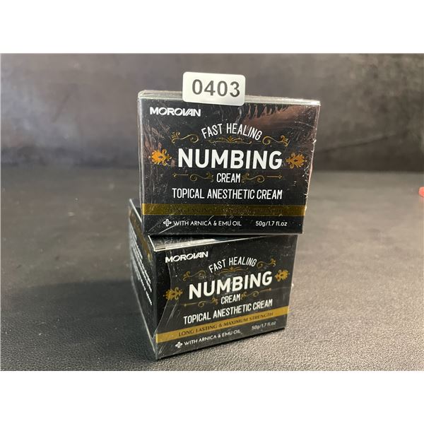 2 Boxes Morovan Fast Healing Numbing Cream/Topical Anesthetic Creams (50g) New Sealed!