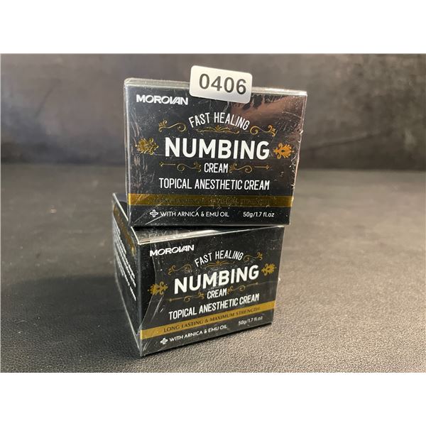 2 Boxes Morovan Fast Healing Numbing Cream/Topical Anesthetic Creams (50g) New Sealed!