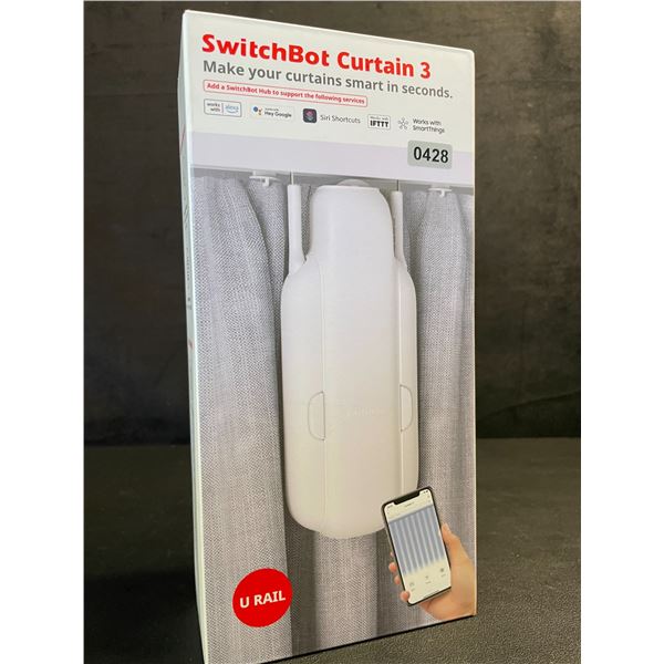 Switchbot Curtain 3 Smart Automatic Curtain Opener - Blutooth Remote Control w/ App/Timer - NEW