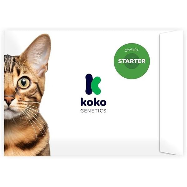 Koko Genetics Cat DNA Test Kit (Starter) Breed, Traits, & Family DNA Test Reports - New Sealed!