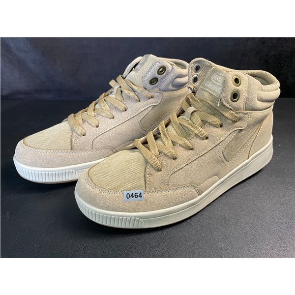 Unisex Khaki Casual High-Top Sneakers (Size 9 Men/11.5 Women) Versatile & Comfortable Shoes - New