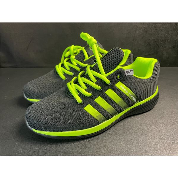 Neon Green/Black Running Shoes/Sneakers - Size 8.5 Men/10.5 Women's - New