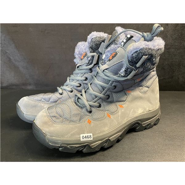 Men's Winter Boots; Fur-Lined Waterproof Boots (Size 8) Grey Color - New