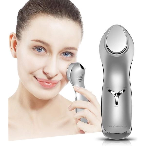 TouchBeauty TB1589 Hot & Cool Skincare Device with Sonic Vibration - New Sealed!
