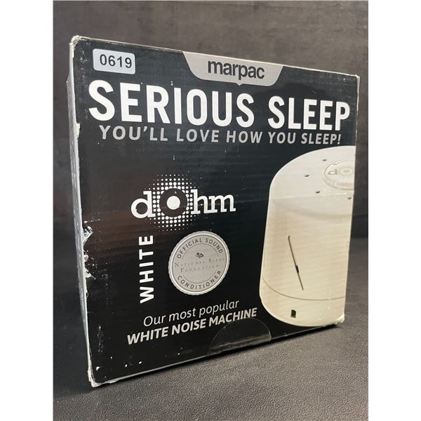 Marpac Dohm White Noise Machine/Sleep Sound Machine; Fall Asleep Easier/Sleep Better - New Sealed!