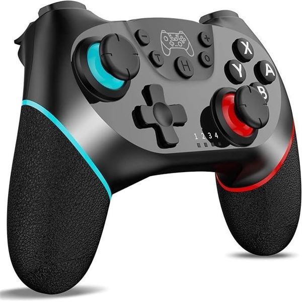 Wireless Pro Controller for Nintendo Switch - Ergonomic Design; USB-C Rechargeable (Black) - New