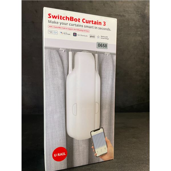 Switchbot Curtain 3 Smart Automatic Curtain Opener - Blutooth Remote Control w/ App/Timer - NEW