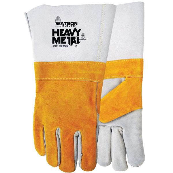 1 Pair of Watson Gloves 2761 "Cow Town" Premium Split Cowhide Welding Gloves (Size L/G) New.