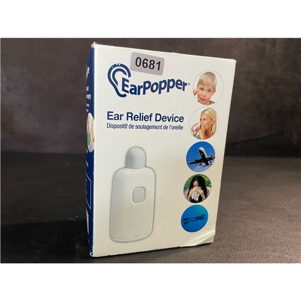 Ear Popper Ear Relief Device - Ear Pain/Ear Pressure Relief without Medication - Brand New!