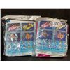 Image 8 : 2-Pack of Inflatable Pool Float Lounge Chairs/Water Pool Float Hammocks - Blue/Pink - New