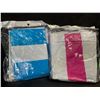 Image 9 : 2-Pack of Inflatable Pool Float Lounge Chairs/Water Pool Float Hammocks - Blue/Pink - New