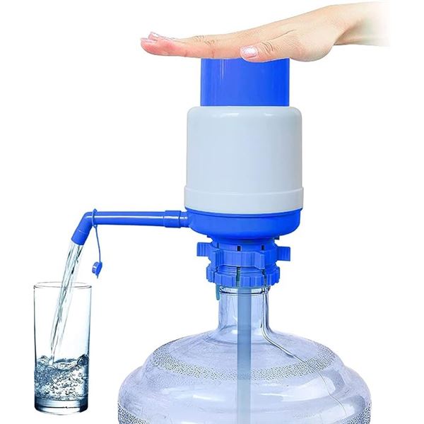 Manual Attachable Water Pump for 5-Gallon Water Jugs/Bottles - Secure Fit/Easy to Use - New