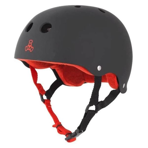 Triple Eight Dual Certified Multi-Sport Helmet - Size M - Black/Red - New