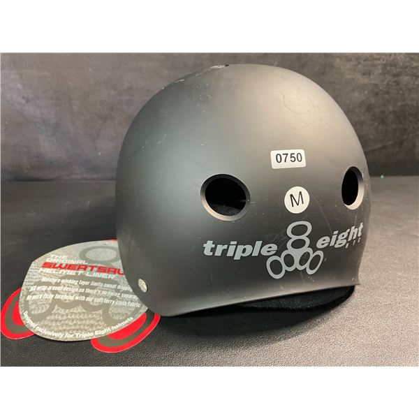 Triple Eight Dual Certified Multi-Sport Helmet - Size M - Black - New