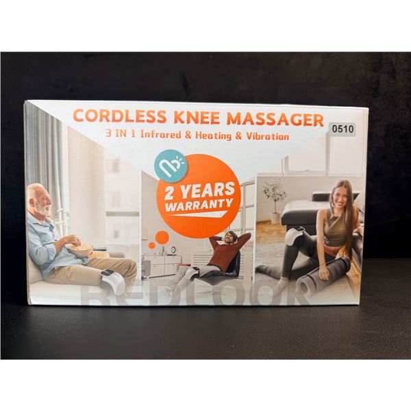 Cordless Heated Knee Massager 3 IN 1 Infrared Heating and Vibration for Pain Management - New