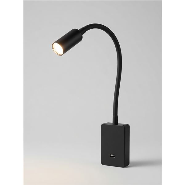 Flexible Easy Mount LED Reading/Night Light with AC Remote Includes Adhesive and Screw Mount - New