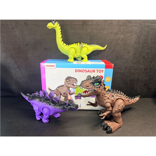 Kids 3PC Electronic Dinsosaur Toy Set Ages 3+ - New