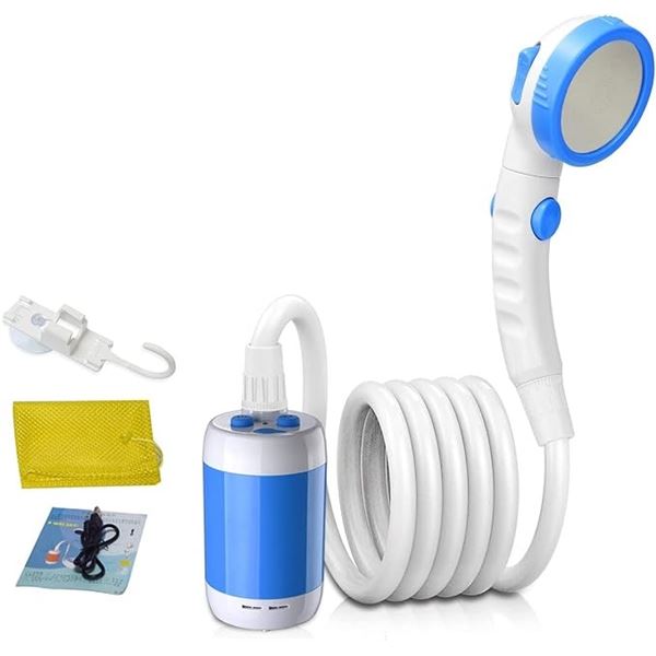 Portable Camp Shower/Rechargeable Electric Shower - Great for Camping, Pets, Outdoors, Travel - New
