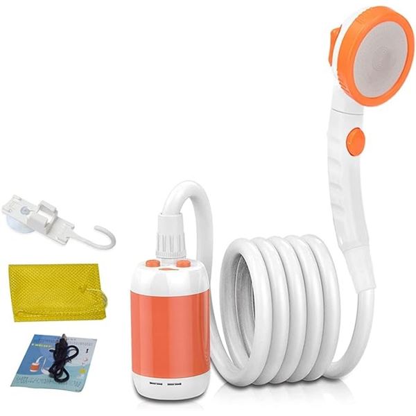 Portable Camp Shower/Rechargeable Electric Shower - Great for Camping, Pets, Outdoors, Travel - New