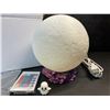 Image 3 : 3D-Printed Moon Light/Color-Changing Moon Lamp with Remote Control & Rock-Style Base - New