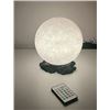 Image 1 : 3D-Printed Moon Light/Color-Changing Moon Lamp with Remote Control & Rock-Style Base - New
