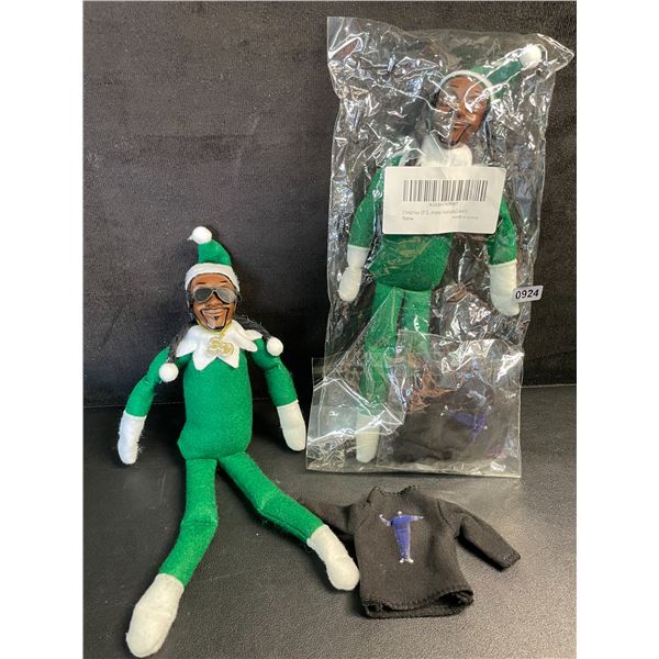 Lot of 2 "Snoop on the Stoop" Snoop Dogg Elves/Decor Props for Elf on The Shelf Xmas Tradition; New