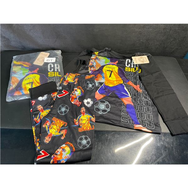 2 Pairs of Kids Size 6T Ronaldo Pajamas/Soccer Pajamas - New with Tags!