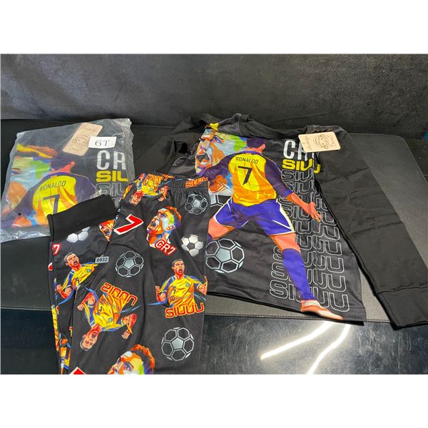 2 Pairs of Kids Size 6T Ronaldo Pajamas/Soccer Pajamas - New with Tags!