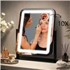 Image 1 : LED Hollywood Vanity Mirror/Makeup Mirror w/ 3 Color Modes, Adjustable Brightness, 10X Magnification