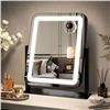 Image 3 : LED Hollywood Vanity Mirror/Makeup Mirror w/ 3 Color Modes, Adjustable Brightness, 10X Magnification