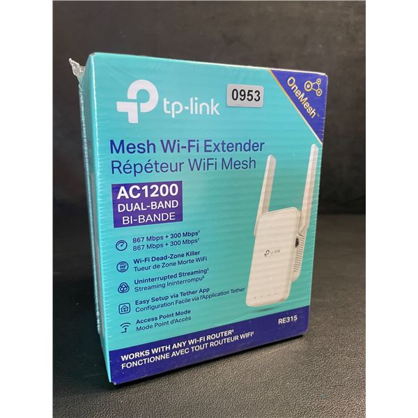 TP-Link AC1200 Mesh Wi-Fi Extender/WiFi Booster - Works with Any WiFi Router - New Sealed!